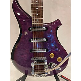 Used Used CP THORNTON Custom Lenny Breau Trans Purple Solid Body Electric Guitar