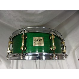 Used Used Cadeson 5X13 Royal Custom Maple/Walnut Drum Racing Green