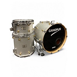 Used Canopus 3 Piece NV60-M2 Silver Sparkle Drum Kit