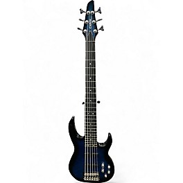 Used Carvin lb76 Trans Blue Electric Bass Guitar
