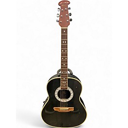 Used Celebrity By Ovation CC67 Black Acoustic Electric Guitar