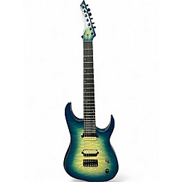 Used Cerberus EREBUS 7 AE Blue Burst Solid Body Electric Guitar