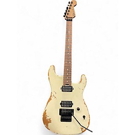 Used Charvel Pro Mod Relic Series SD1 Weathered White Solid Body Electric Guitar