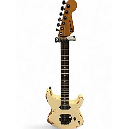 Used Charvel Pro Mod relic series SD1 HH FR PF Weathered white Solid Body Electric Guitar