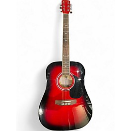 Used Corbin CG99RB Crimson Red Burst Acoustic Guitar