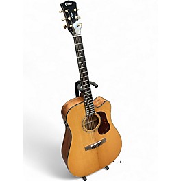 Used Cort DC6 Natural Acoustic Electric Guitar