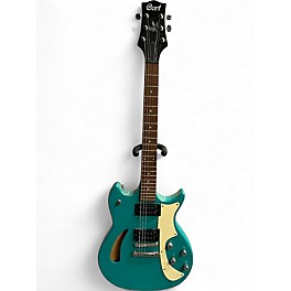 Used Cort TRG J. Triggs Design Aqua Hollow Body Electric Guitar