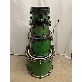 Used Used Crash 4 piece Chameleon Ash C2A528 Emerald Green Drum Kit