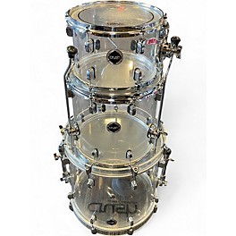 Used Crush Drums & Percussion 3 Piece Acrylic Bop Clear Drum Kit