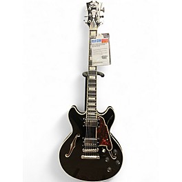 Used D'Angelico DAPMDCBLF2NS MINI DC Black Hollow Body Electric Guitar