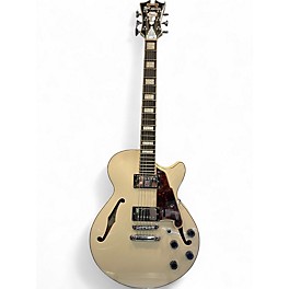 Used D'Angelico DAPSSCMPCSCB White Hollow Body Electric Guitar