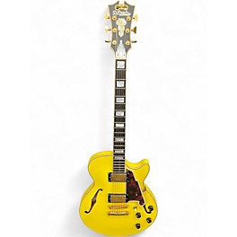 Used D'Angelico DELUXE SS Electric Yellow Hollow Body Electric Guitar
