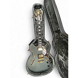 Used D'Angelico Deluxe CD/SP SLATE GREY Hollow Body Electric Guitar
