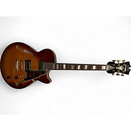 Used D'Angelico EX-55 Tobacco Burst Hollow Body Electric Guitar
