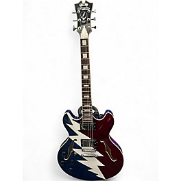 Used D'Angelico EX-DC/SP Left Handed Red White and Blue Electric Guitar