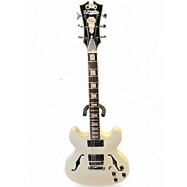 Used D'Angelico PREMIER PSDCSPWH White Hollow Body Electric Guitar