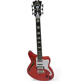 Used D'Angelico Premier Bedford SH Orange Solid Body Electric Guitar