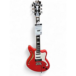 Used D'Angelico Premier Series Bedford SH Fiesta Red Hollow Body Electric Guitar