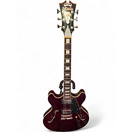 Used D'Angelico Premier Series DC Wine Red Hollow Body Electric Guitar