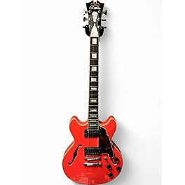 Used D'Angelico Premier Series Mini DC Fiesta Red Hollow Body Electric Guitar