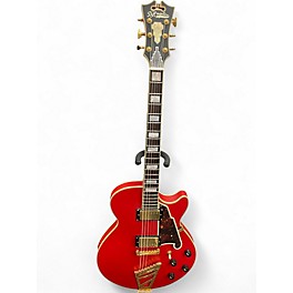 Used D'Angelico SS DELUXE MATTE RED Hollow Body Electric Guitar
