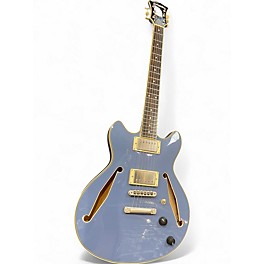 Used D'Angelico excel dc tour baby blue Hollow Body Electric Guitar