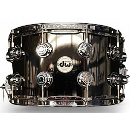 Used DW 14X8 COLLECTORS SERIES BRASS SNARE Drum Black