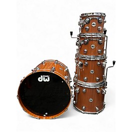 Used DW 5 Piece Collector's Series Maple Mahogany Natural Drum Kit