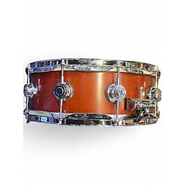 Used DW 6.5X14 Collector's Series Exotic Snare REDWOOD STUMP VANEER Drum