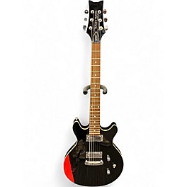 Used Daisy Rock Retro H Black and Red Hollow Body Electric Guitar