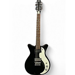 Used Danelectro 59X12 Black and White Solid Body Electric Guitar