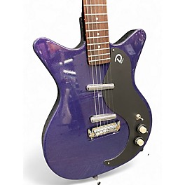 Used Danelectro Blackout 59 Purple Sparkle Solid Body Electric Guitar