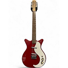 Used Danelectro DC 12 STRING RED PEARL Solid Body Electric Guitar