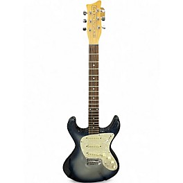 Used Danelectro Danoblaster Blue Burst Sparkle Solid Body Electric Guitar