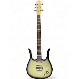 Used Danelectro Longhorn 31 fret Silver to black Solid Body Electric Guitar