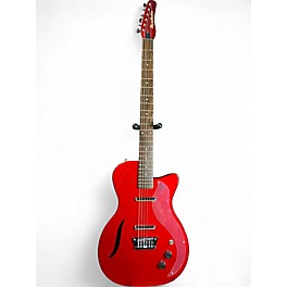 Used Danelectro Vintage Baritone Red Hollow Body Electric Guitar