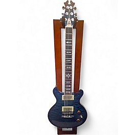 Used David Thomas Mcnaught vintage Double Cutaway Diamond quilt Maple Custom Blue Solid Body Electric Guitar