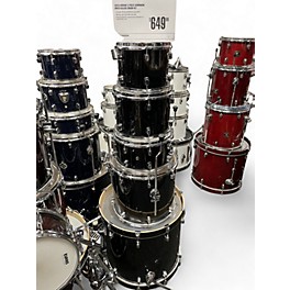 Used Ddrum 5 piece Dominion Birch Black Drum Kit