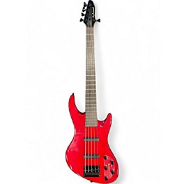Used DeArmond Pilot 5 Red Electric Bass Guitar