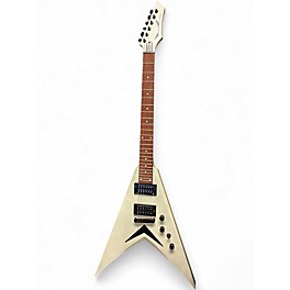 Used Dean Dave Mustaine Signature V Metallic Silver Solid Body Electric Guitar