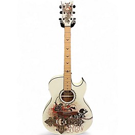 Used Dean EXHIBITION RESURRECTION WHITE Acoustic Guitar