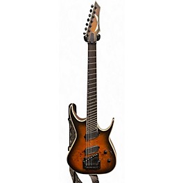 Used Dean EXILE SELECT 7 BLACK BURST BURL Solid Body Electric Guitar
