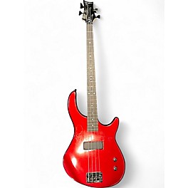 Used Dean Edge 4 String Candy Apple Red Electric Bass Guitar