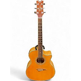 Used Dean Exotica Quilted Ash Natural Acoustic Electric Guitar