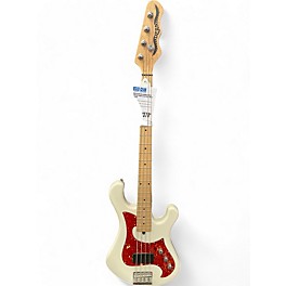 Used Dean Hillsboro Single Vintage White Electric Bass Guitar
