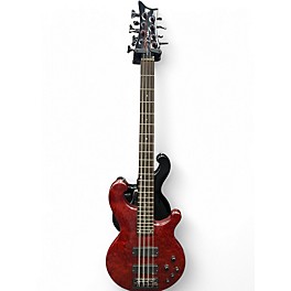 Used Dean Rhapsody 8 8 String Trans Crimson Red Electric Bass Guitar