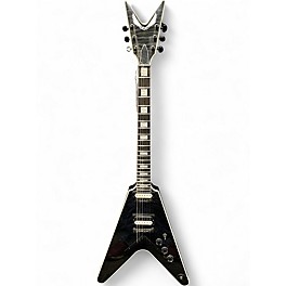 Used Dean V SELECT QUILT Trans Black Solid Body Electric Guitar