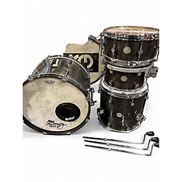 Used Doc Sweeney Drums 4 Piece Steam Bent Myrtle Shell "Quicksilver" Myrtle Drum Kit