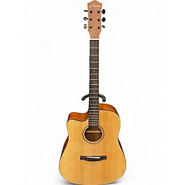 Used Donner DAG-1CL Natural Acoustic Guitar