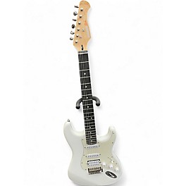 Used Donner SEEKER Alpine White Solid Body Electric Guitar